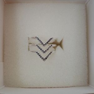 Pave Chevron Ring